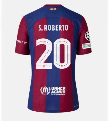 Barcelona Sergi Roberto #20 Replika Hjemmebanetrøje 2023-24 Kortærmet
